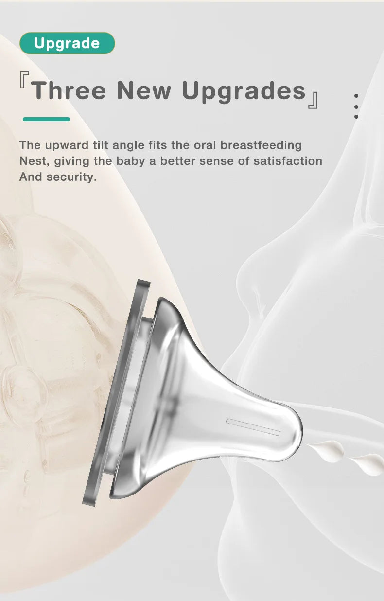 Anti-Colic Glass Baby Bottle – BPA-Free Newborn Feeding Bottle