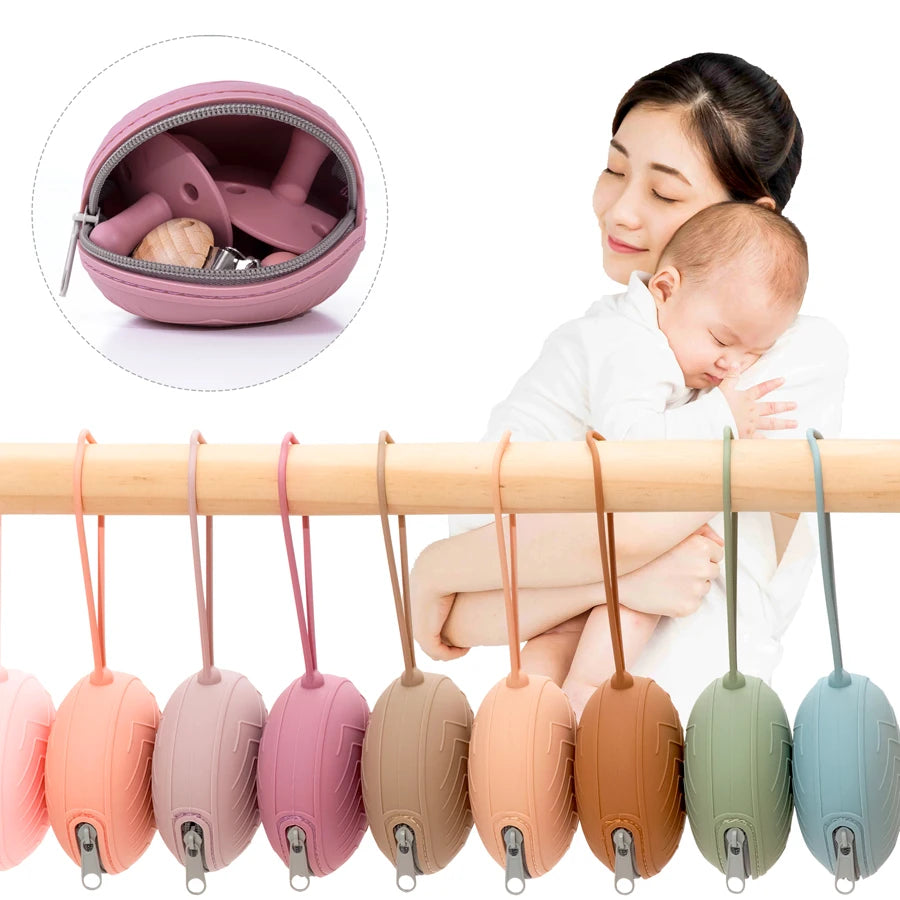Silicone Baby Pacifier Storage Box – BPA-Free Portable Holder Case