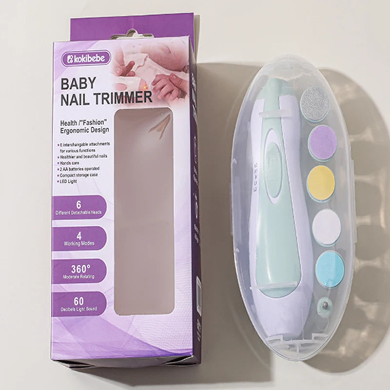 Electric Baby Nail Trimmer Kit – Safe & Gentle Nail Care Tool