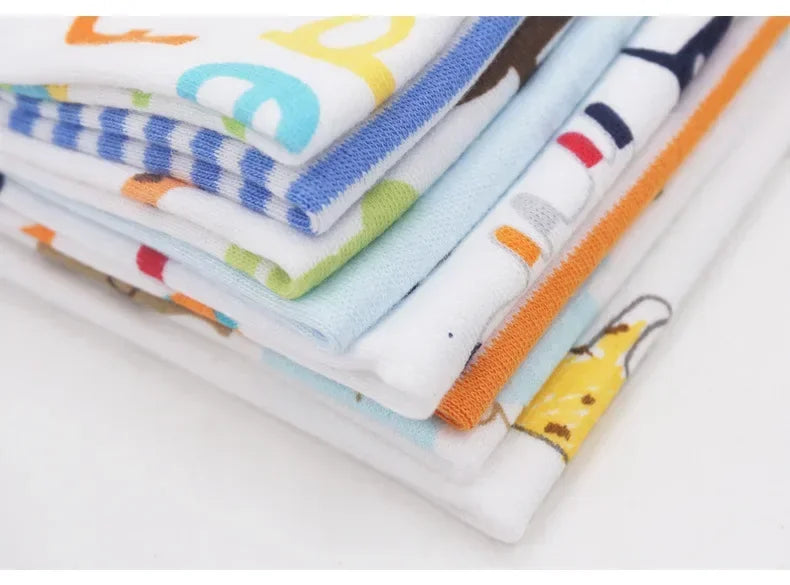 Cotton Baby Towels Set – Soft & Absorbent Newborn Saliva Washcloths (5/8 Pack)