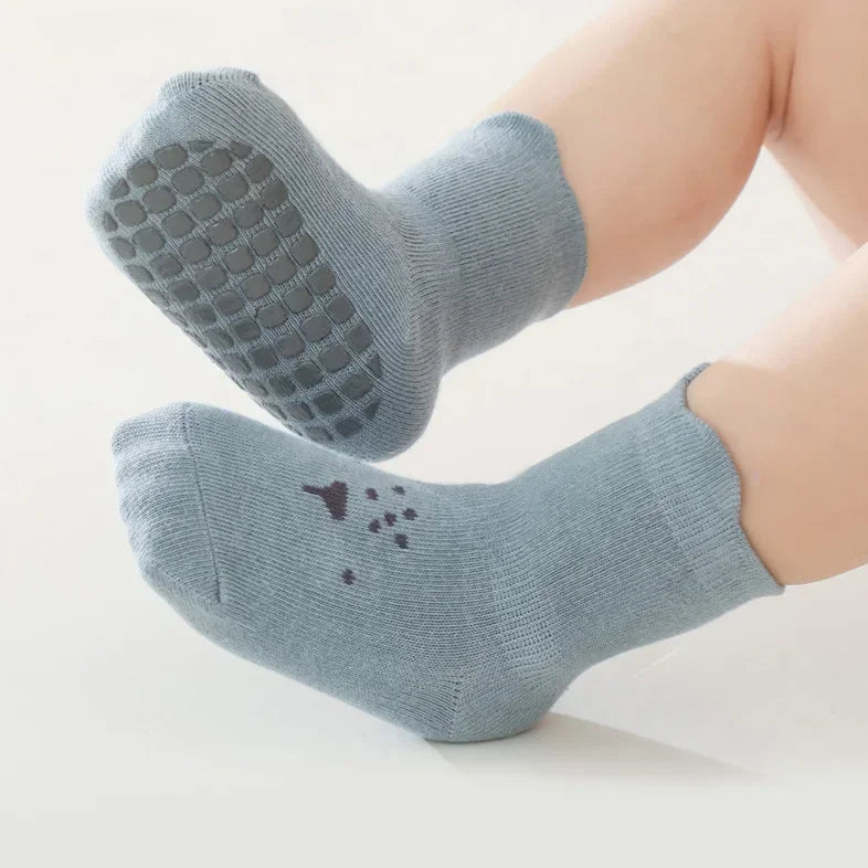 Non-Slip Baby Floor Socks – Cute Animal Pattern (3/5 Pairs)