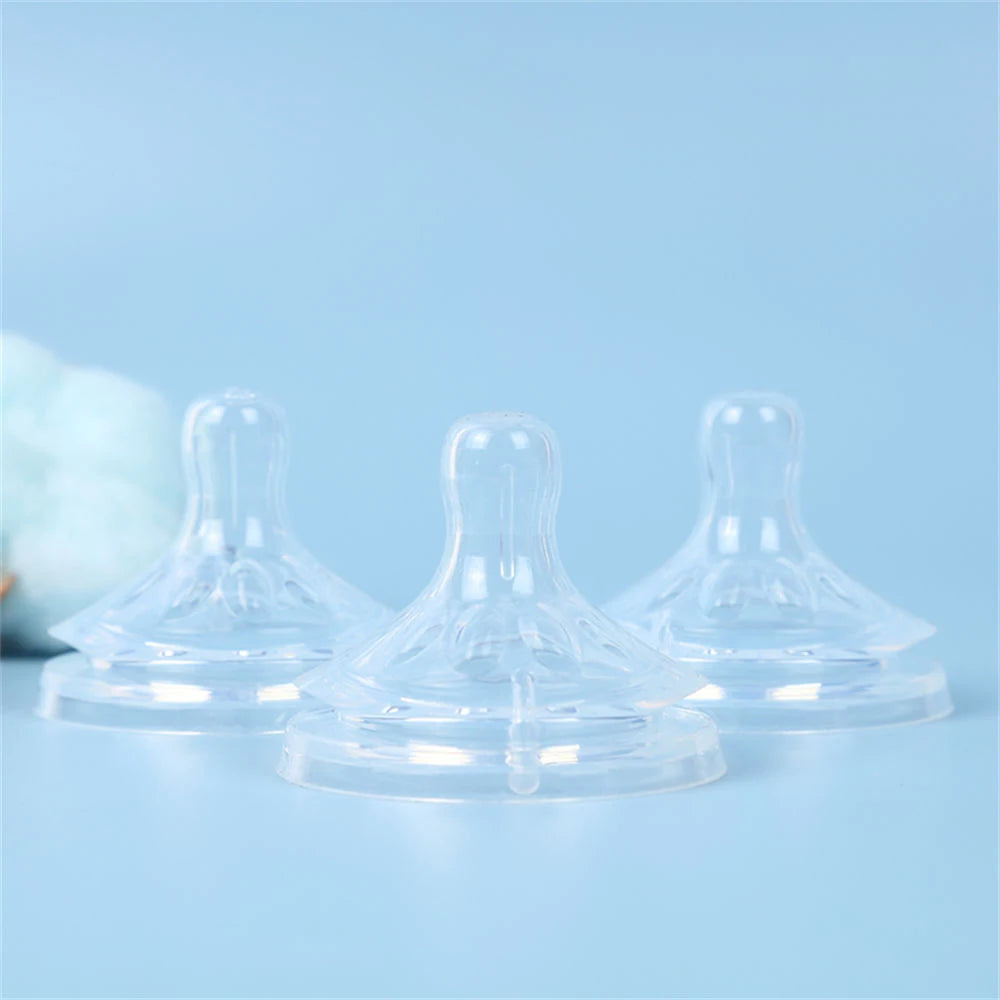 Wide-Mouth Silicone Baby Bottle Nipple – Natural Shape, BPA-Free & Soft