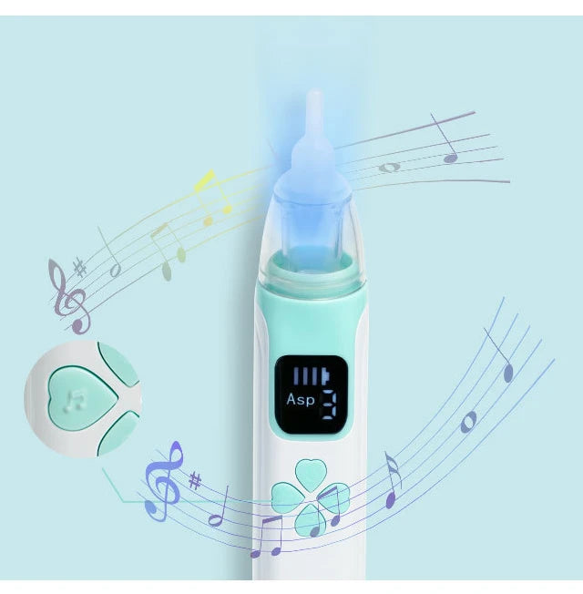 Gentle Electric Baby Nasal Aspirator – Quiet & Safe for Newborns