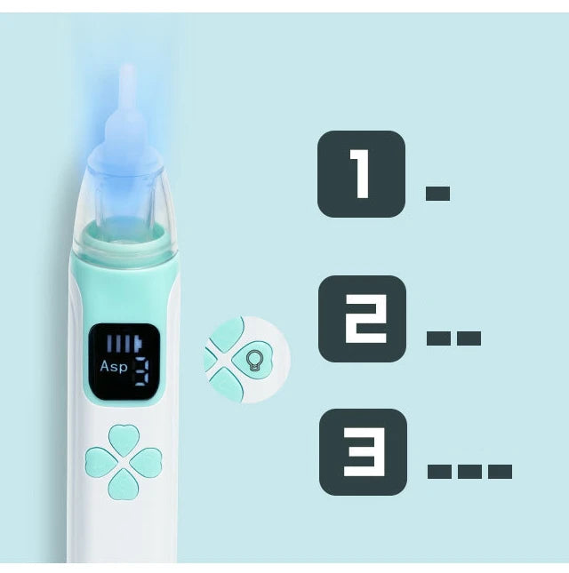 Gentle Electric Baby Nasal Aspirator – Quiet & Safe for Newborns
