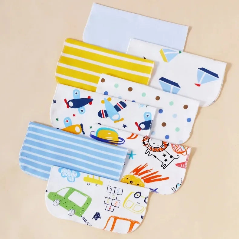 Cotton Baby Towels Set – Soft & Absorbent Newborn Saliva Washcloths (5/8 Pack)
