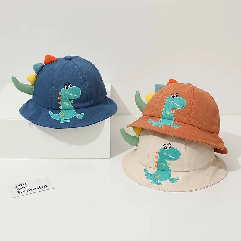 Cute Dinosaur Kids Bucket Hat – Breathable Summer Sun Hat