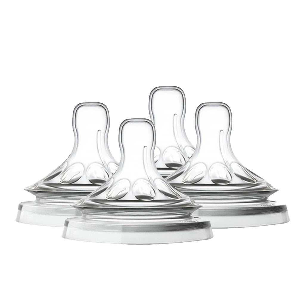 Wide-Mouth Silicone Baby Bottle Nipple – Natural Shape, BPA-Free & Soft