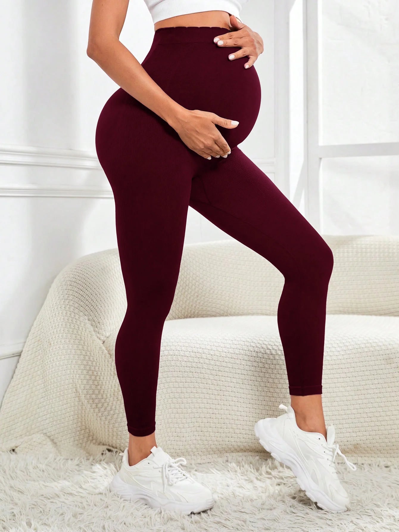 Buttery Soft Over-the-Belly Maternity Leggings