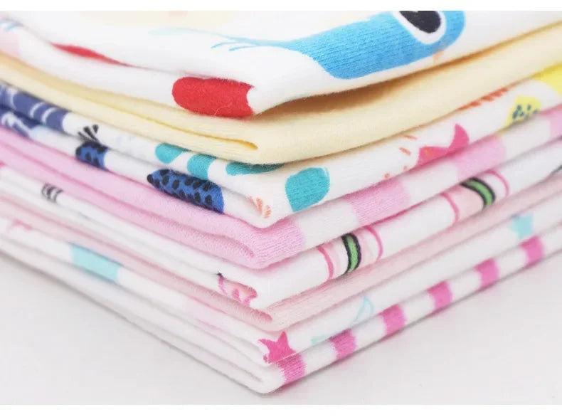 Cotton Baby Towels Set – Soft & Absorbent Newborn Saliva Washcloths (5/8 Pack)