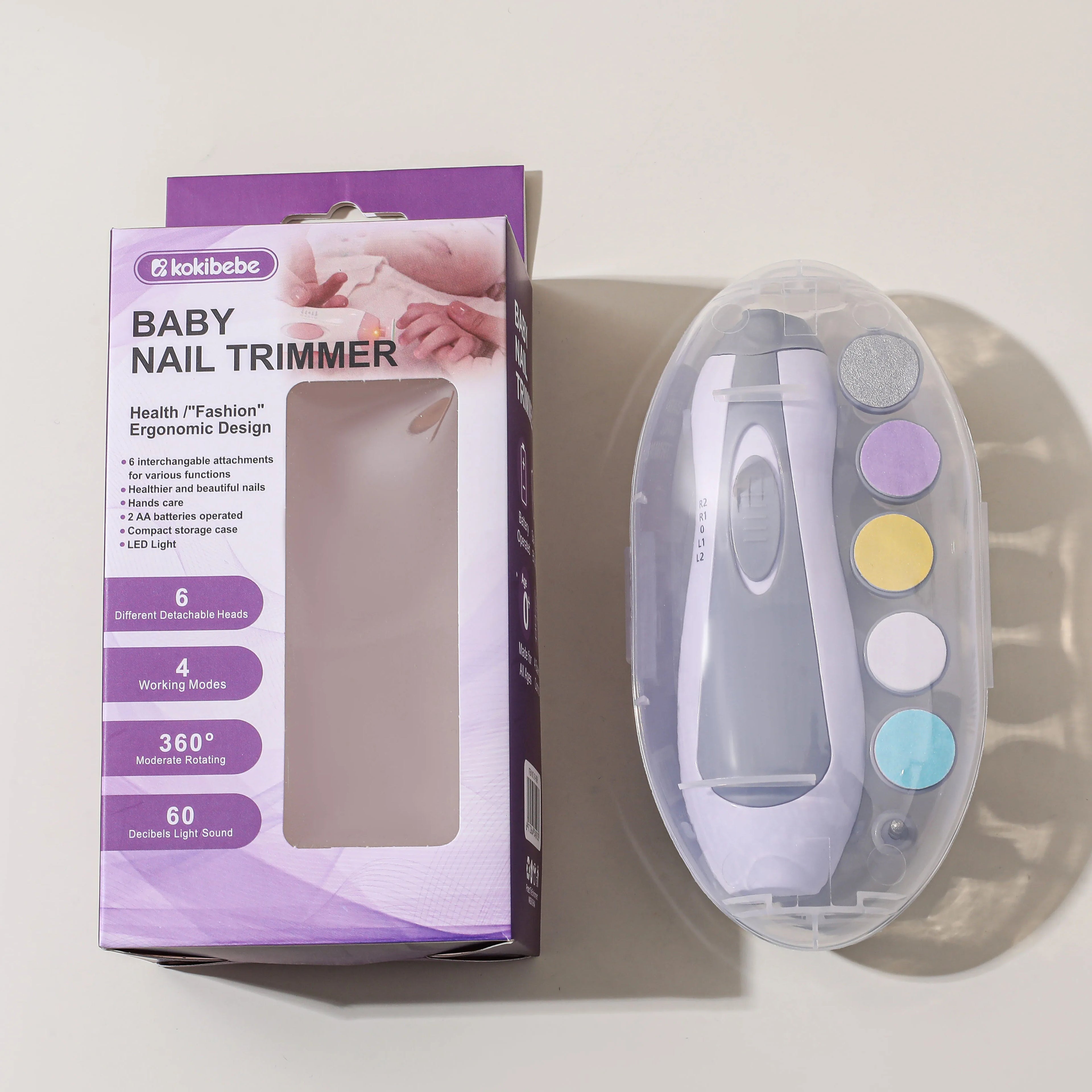 Electric Baby Nail Trimmer Kit – Safe & Gentle Nail Care Tool