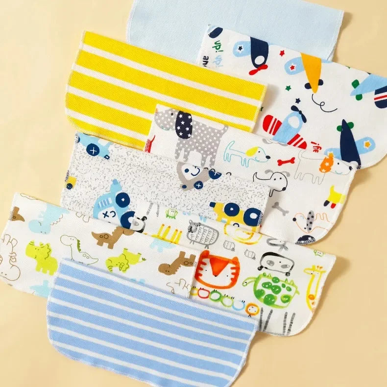 Cotton Baby Towels Set – Soft & Absorbent Newborn Saliva Washcloths (5/8 Pack)