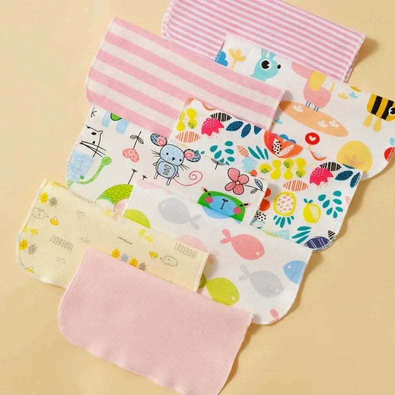 Cotton Baby Towels Set – Soft & Absorbent Newborn Saliva Washcloths (5/8 Pack)