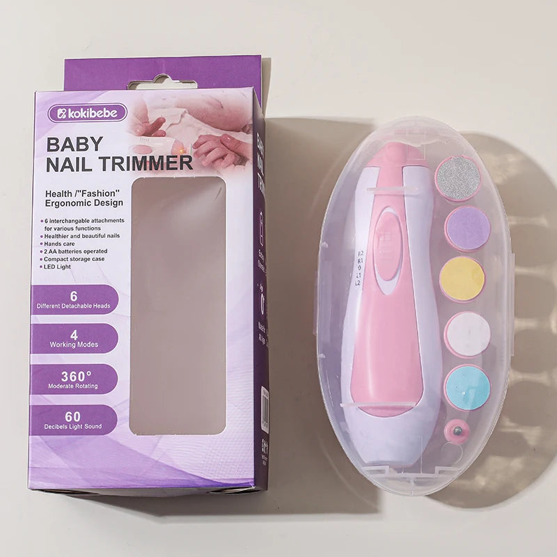 Electric Baby Nail Trimmer Kit – Safe & Gentle Nail Care Tool