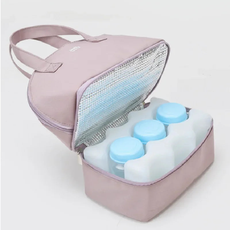 Insulated Breast Milk Storage Cooler Bag – Double Layer Travel Tot