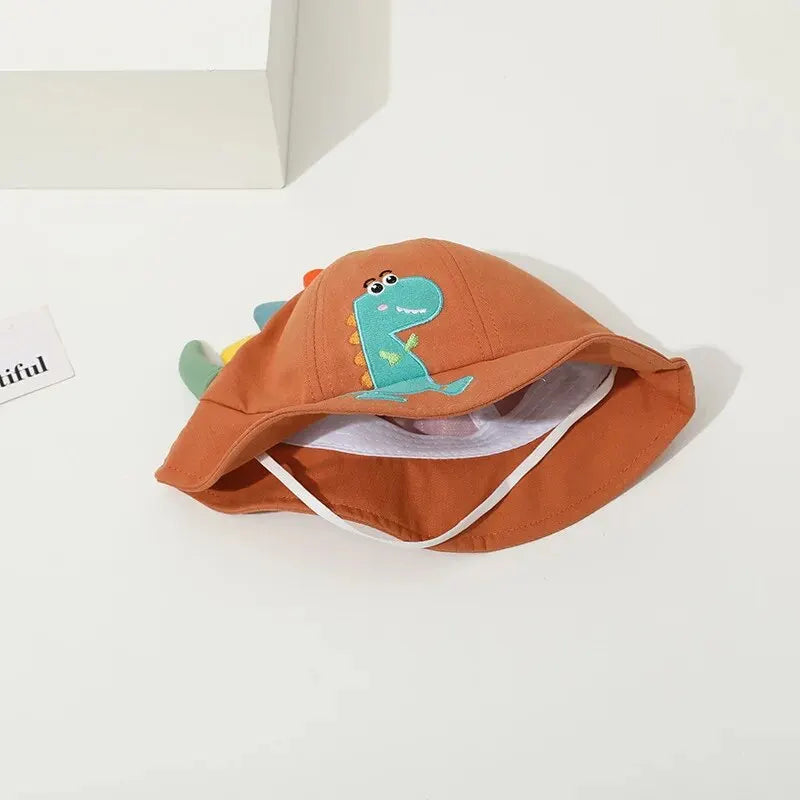 Cute Dinosaur Kids Bucket Hat – Breathable Summer Sun Hat