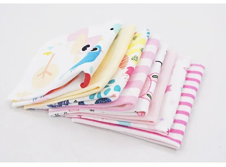Cotton Baby Towels Set – Soft & Absorbent Newborn Saliva Washcloths (5/8 Pack)