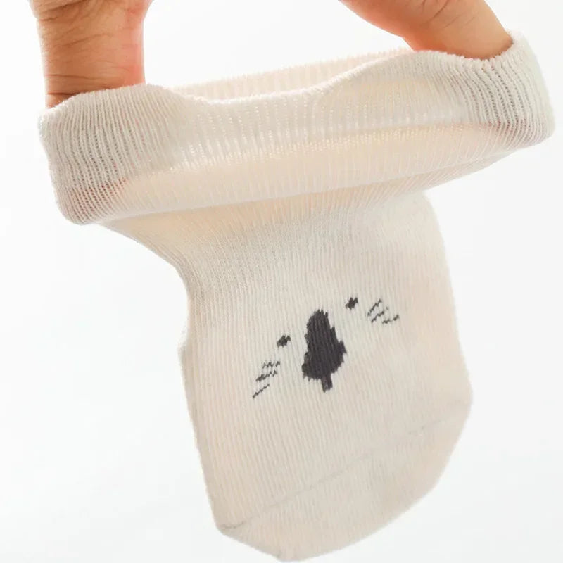 Non-Slip Baby Floor Socks – Cute Animal Pattern (3/5 Pairs)