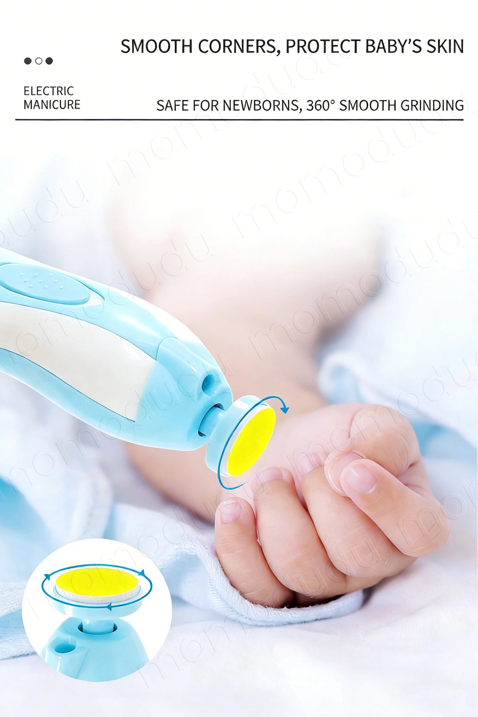 Electric Baby Nail Trimmer Kit – Safe & Gentle Nail Care Tool