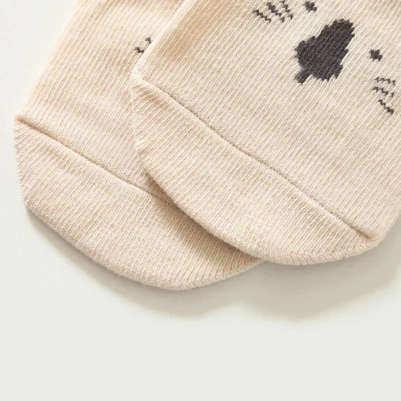 Non-Slip Baby Floor Socks – Cute Animal Pattern (3/5 Pairs)
