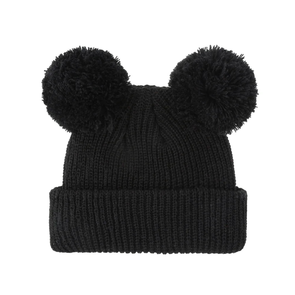 Soft Knitted Pom Pom Baby Hat – Cozy Winter Beanie for Newborns