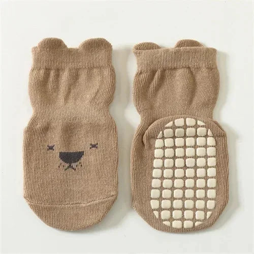 Non-Slip Baby Floor Socks – Cute Animal Pattern (3/5 Pairs)