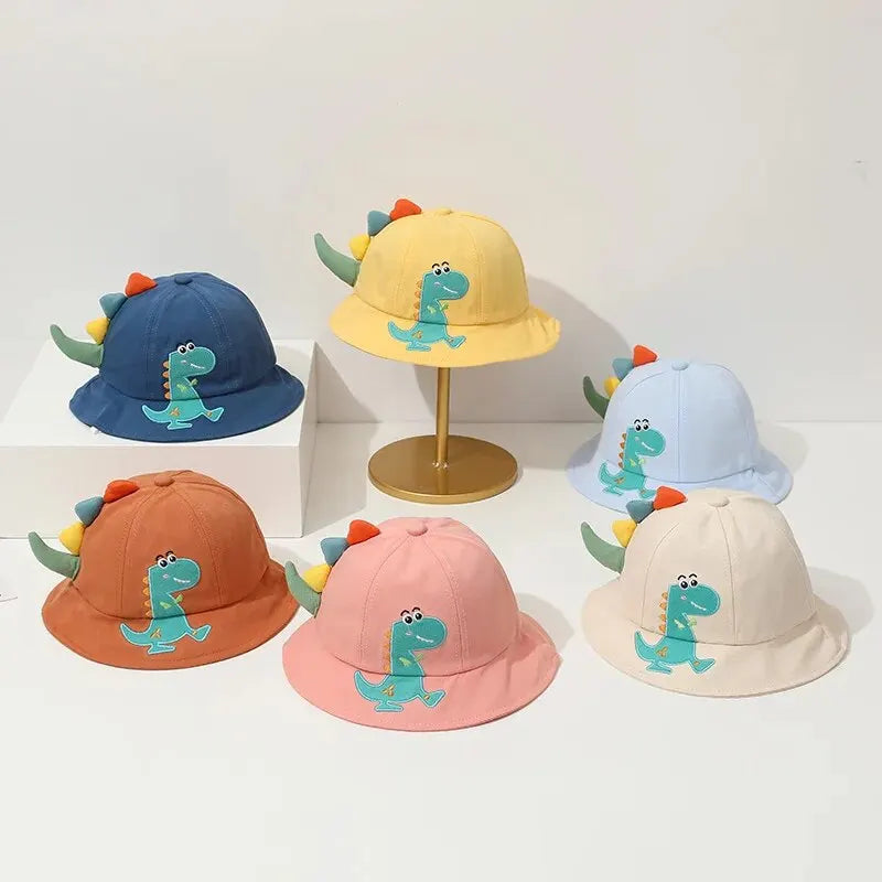 Cute Dinosaur Kids Bucket Hat – Breathable Summer Sun Hat