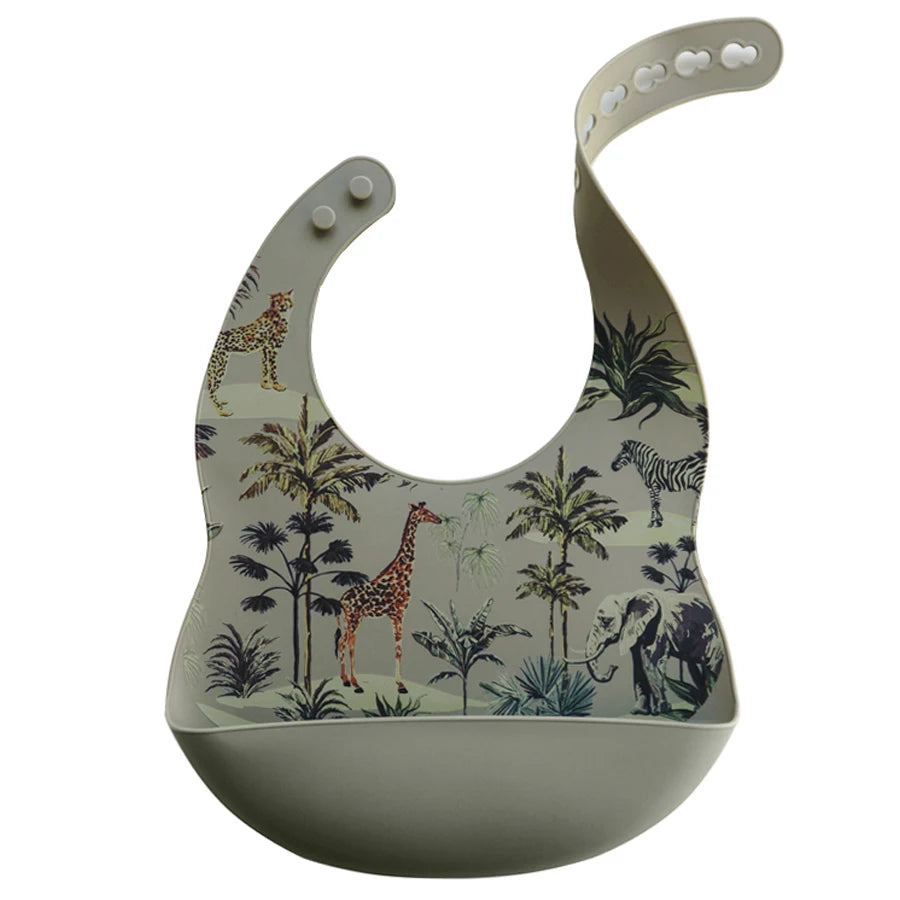 Soft Waterproof Silicone Baby Bib – Adjustable Cartoon Feeding Bib