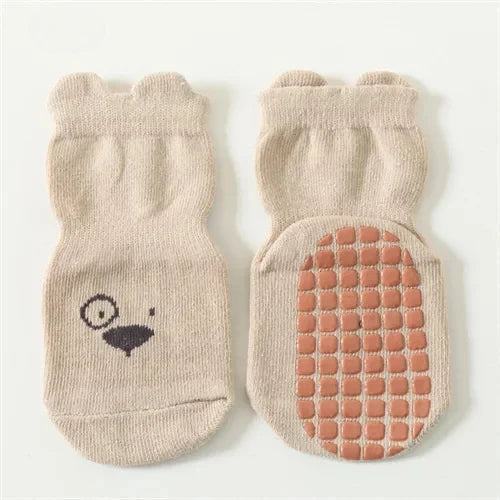 Non-Slip Baby Floor Socks – Cute Animal Pattern (3/5 Pairs)