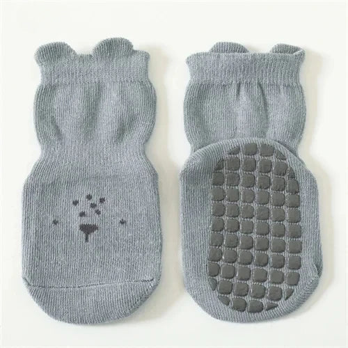 Non-Slip Baby Floor Socks – Cute Animal Pattern (3/5 Pairs)