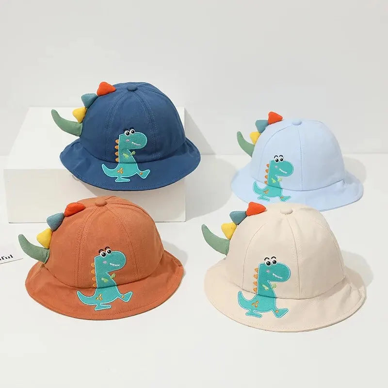 Cute Dinosaur Kids Bucket Hat – Breathable Summer Sun Hat