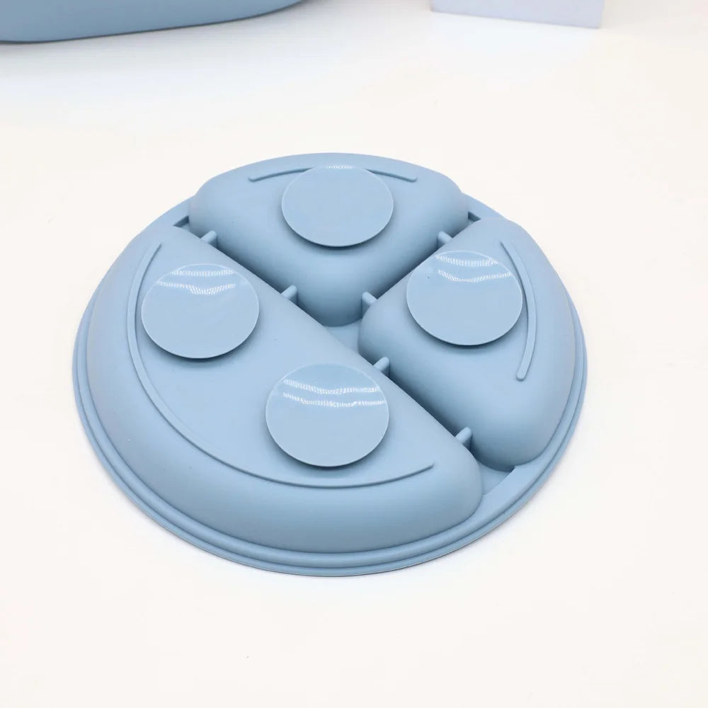 7-Piece Silicone Baby Feeding Set – Suction Bowl, Plate & Utensils